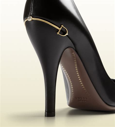 gucci shoes black heels|black Gucci high heels.